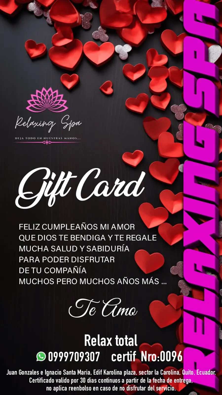 Tarjeta de regalo